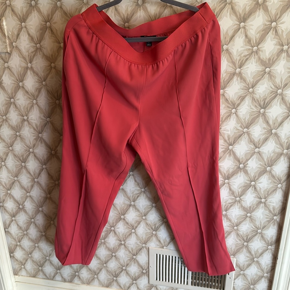 NWOT Women’s Size L Alfani Dress Pants with front seams and split at bottom leg